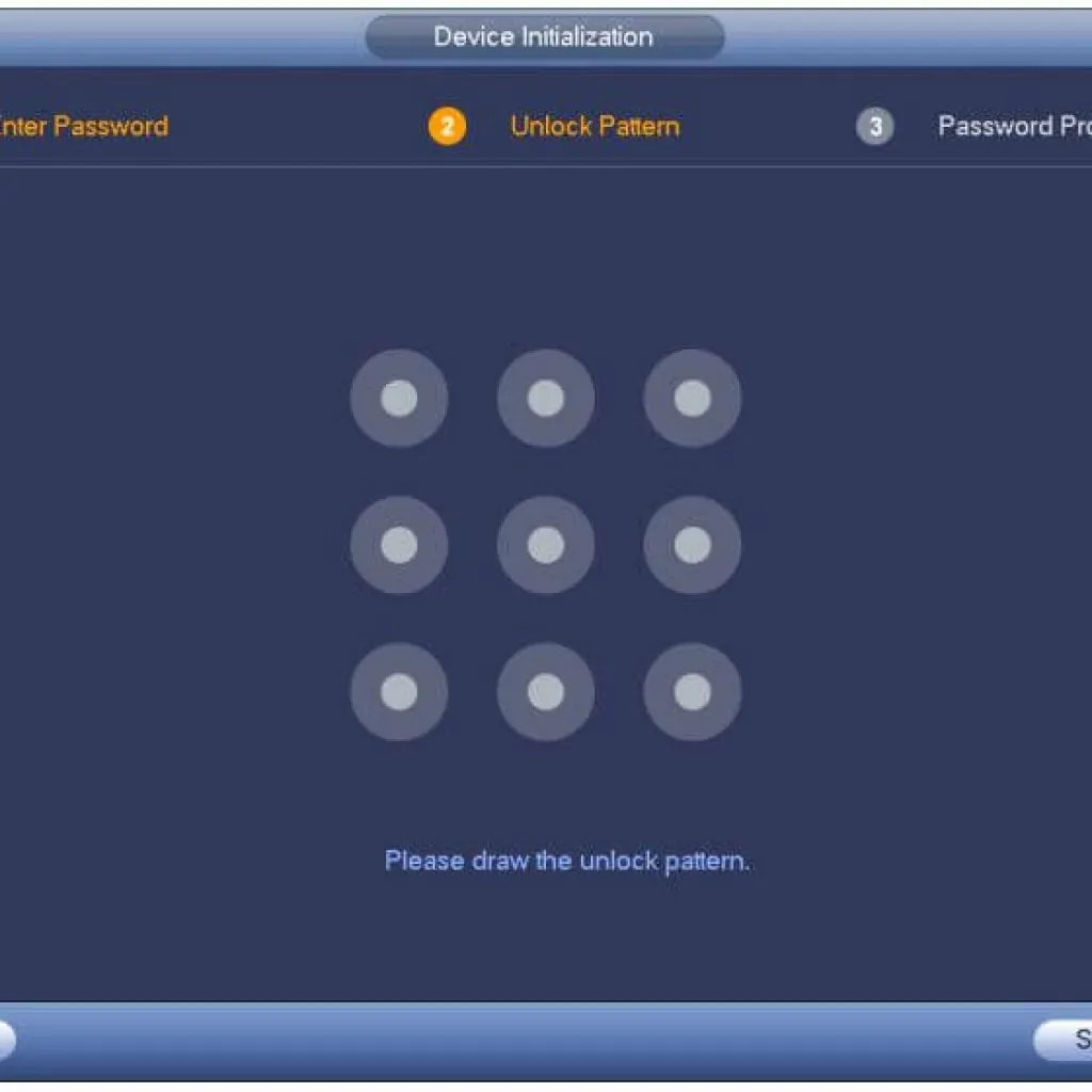 Dahua-DVR-Locking-Pattern-Setup-Screen