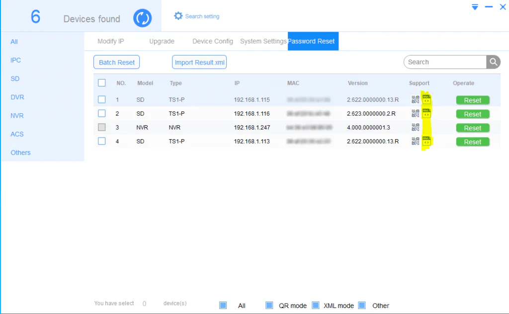 config tool reset dahua password reset